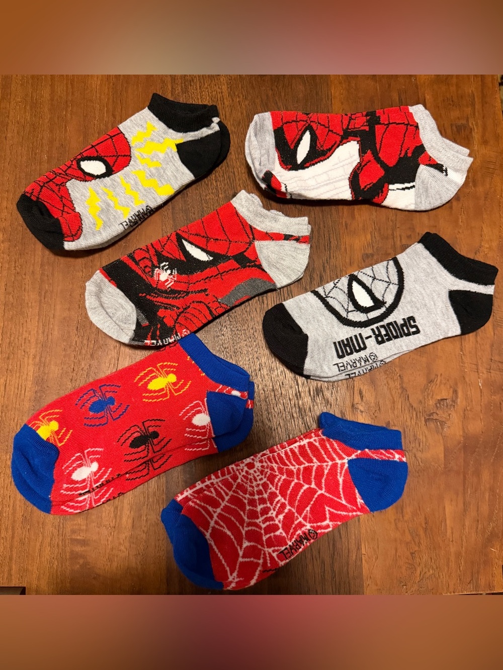 Kids Spiderman No-Show Socks -4/5T NWOT